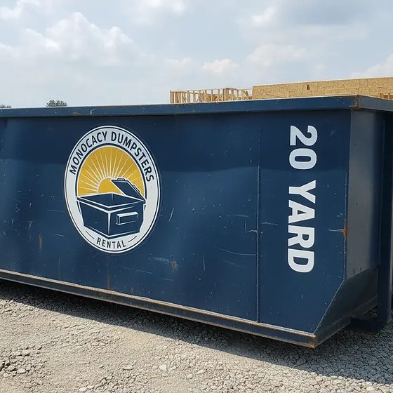 A Monocacy Dumpster 20-yard roll-off container