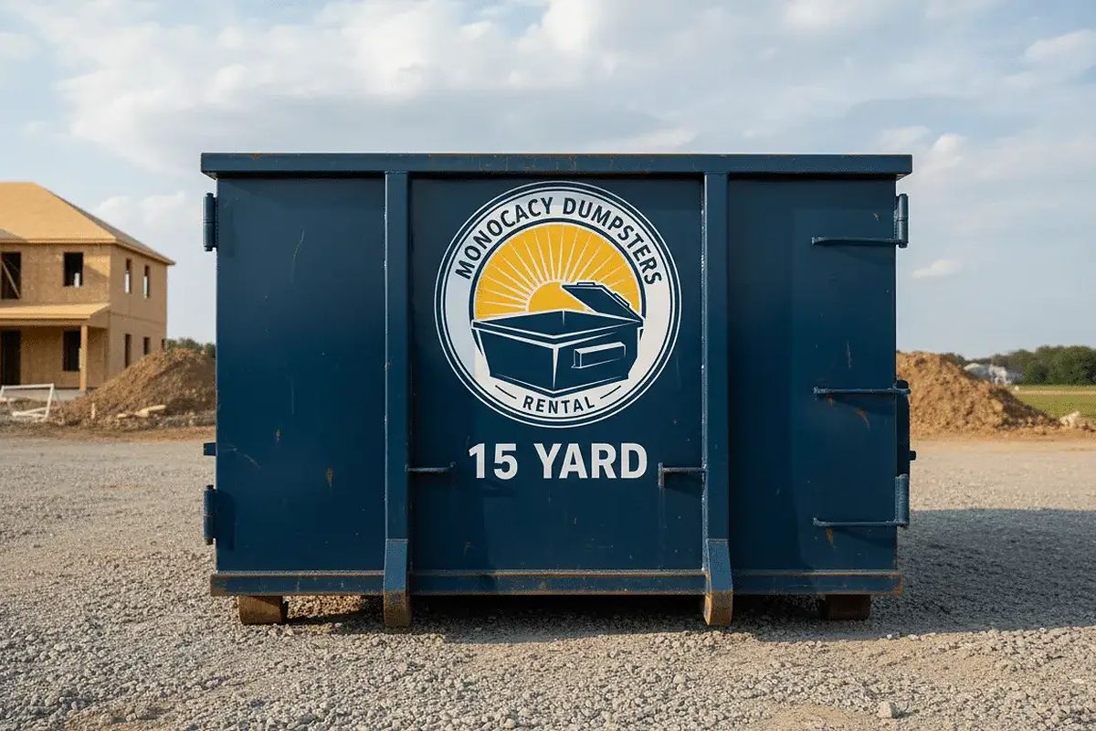 15 Yard roll-off dumpster from Monocacy Dumpster