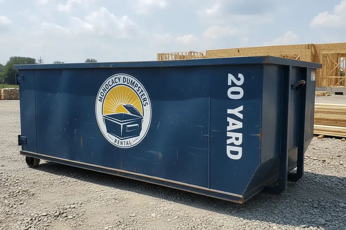 20 Yard roll-off dumpster from Monocacy Dumpster