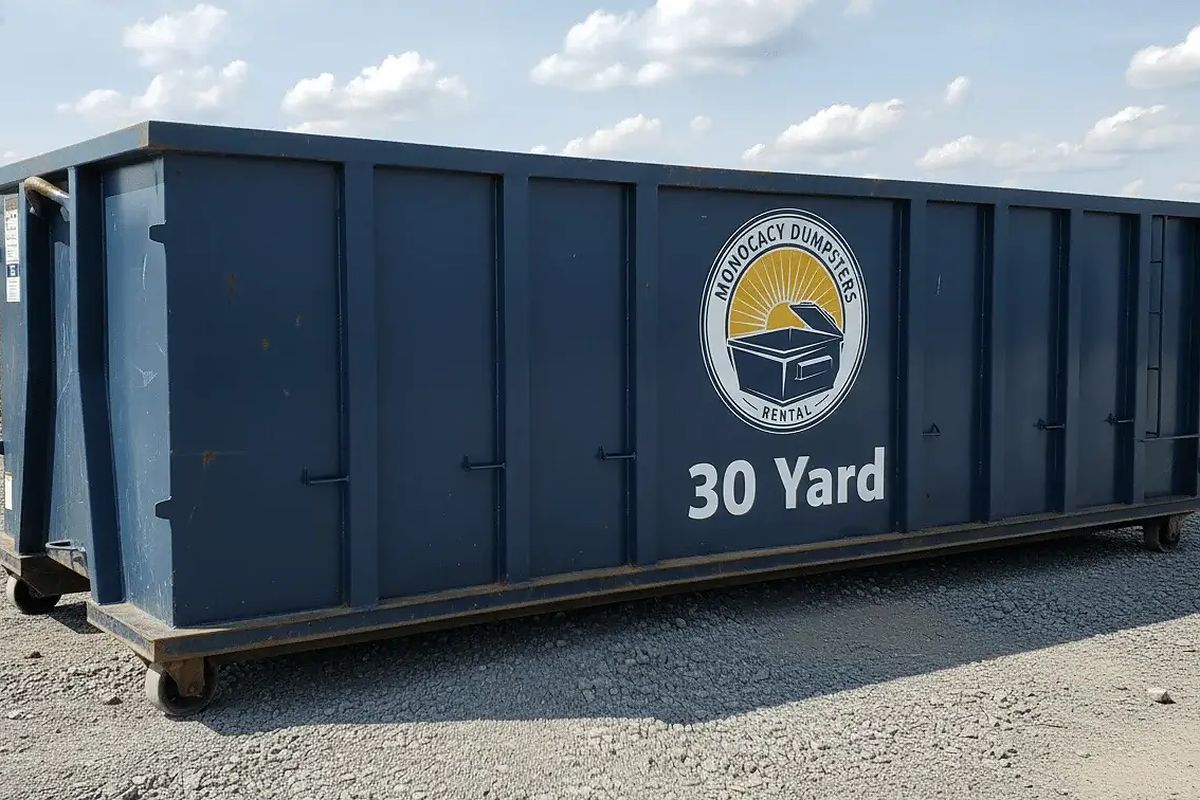 30 Yard roll-off dumpster from Monocacy Dumpster