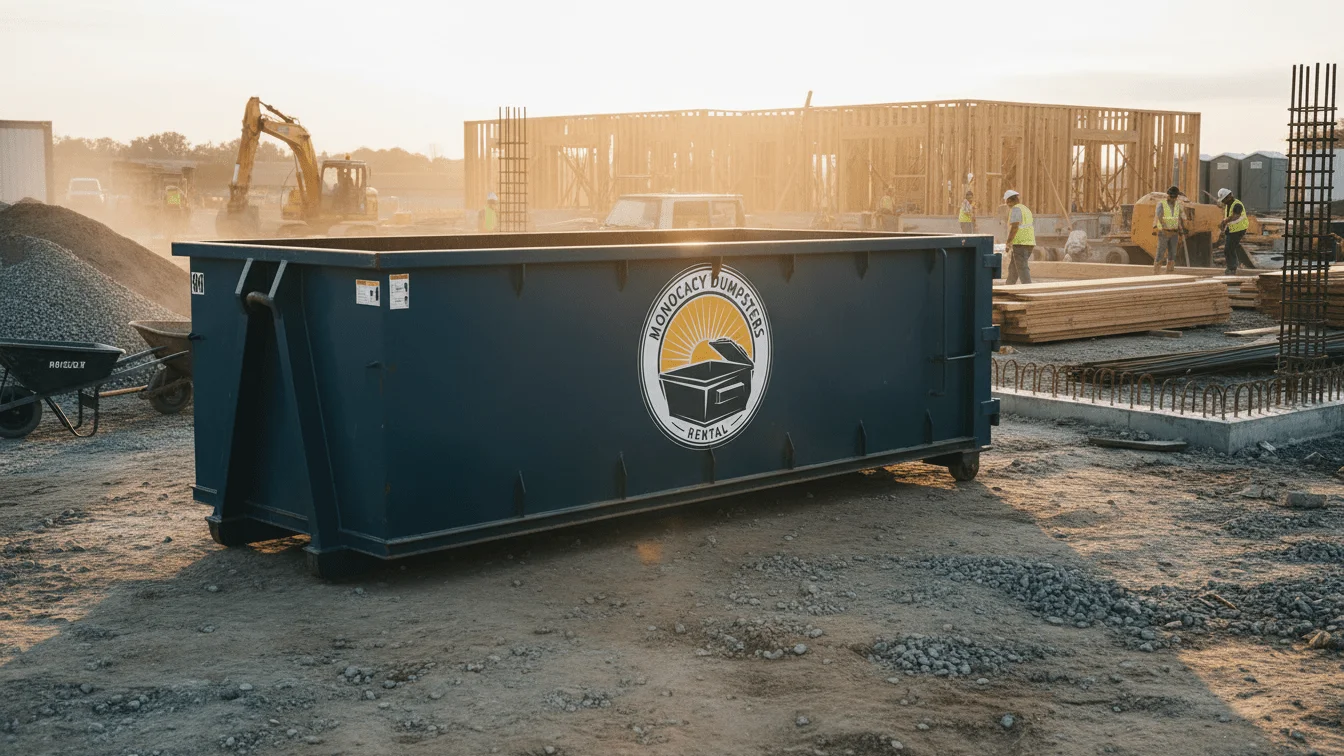 dumpster in a construction site img