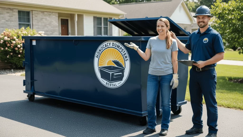 roll off dumpster rental frederick img