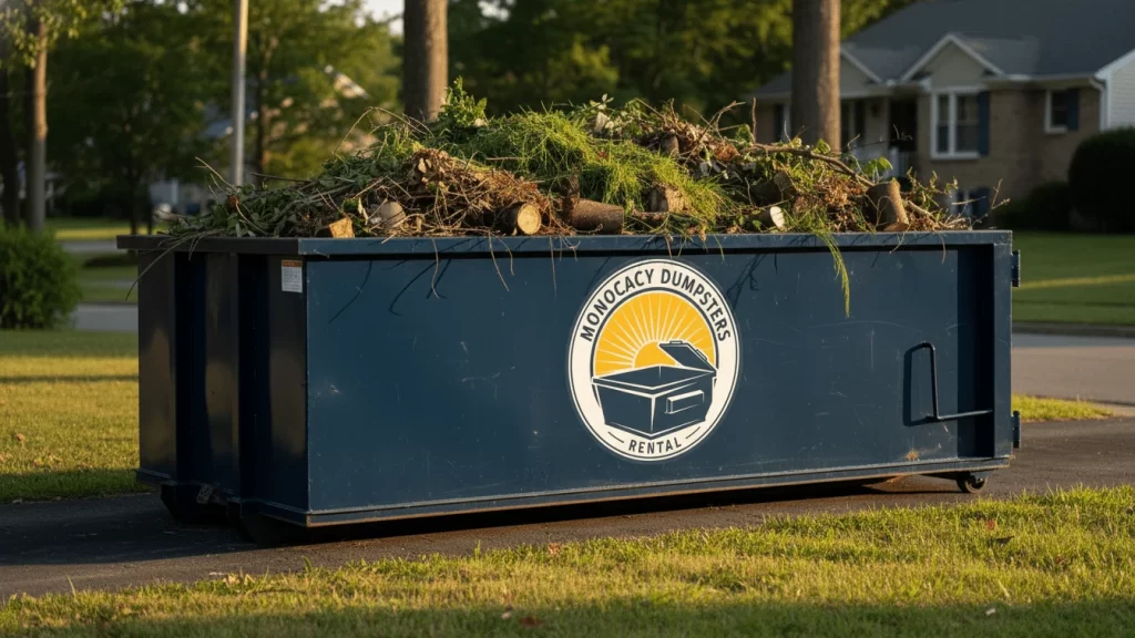 yard waste dumpster rental frederick img