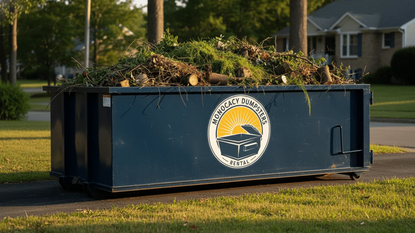 yard waste dumpster rental frederick img